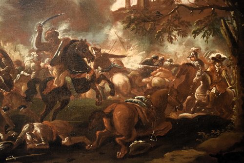 "Bataille, chrétiens contre Turcs"